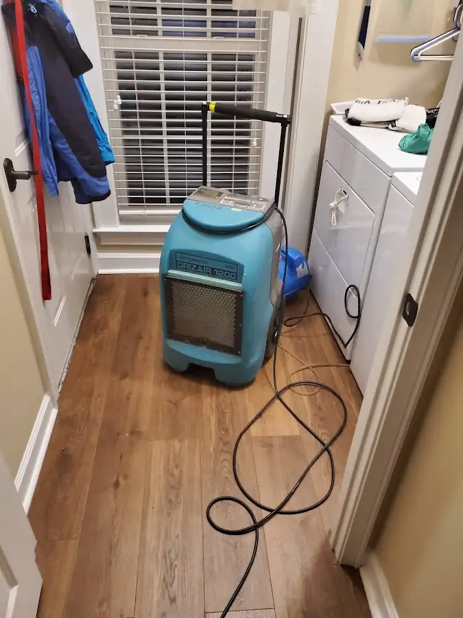 Commercial dehumidifier deployed for Flood Damage Cleanup in Maidencreek